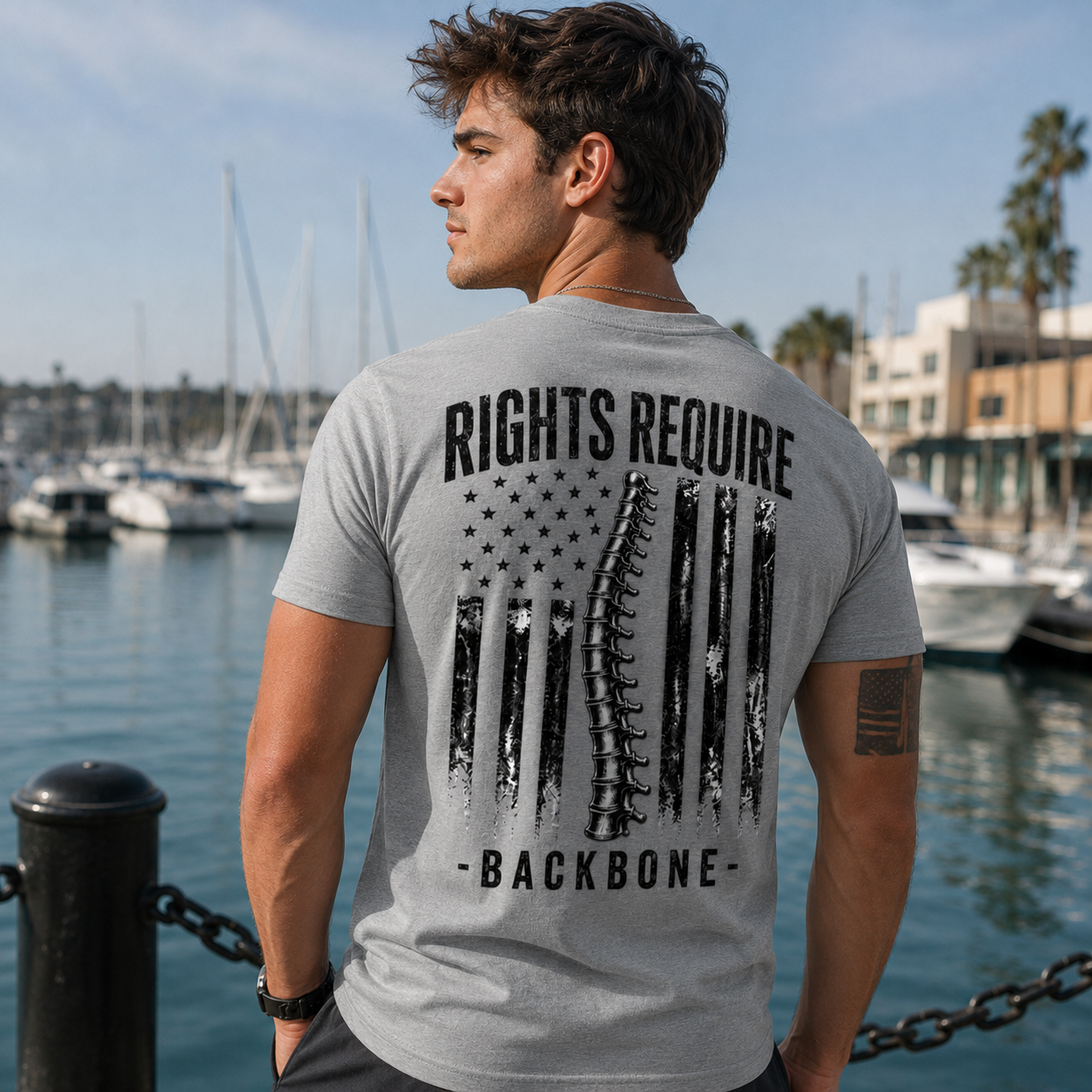 Backbone - T-Shirt - Men (Black)